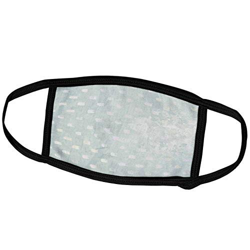 3dRose Image of Paint Brushed White Squares On Grunge Blue Pattern - Face Covers -fc-267567-1-