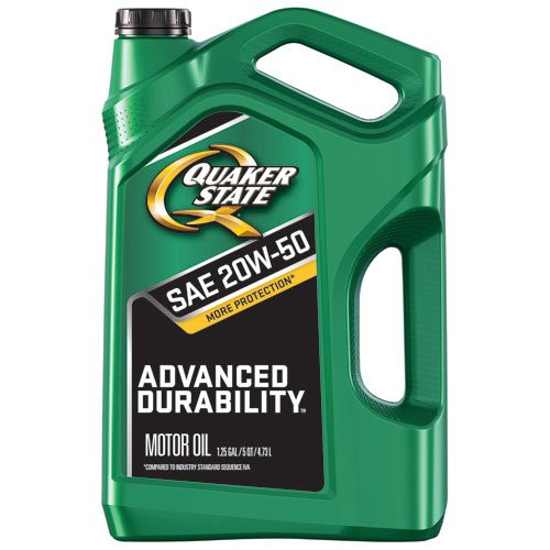 Quaker State 550044960 Advanced Durability 20W-50 Motor Oil (SN, 5qt Jug), 5 quart Quaker State 550044960 Advanced Durability 20W-50 Motor Oil (SN, 5qt Jug), 5 quart