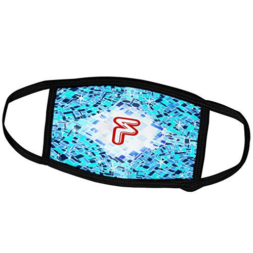 3dRose Initial F- Swimming Pool Reflections with Pool Float Initial in. - Face Covers -fc-300105-1-