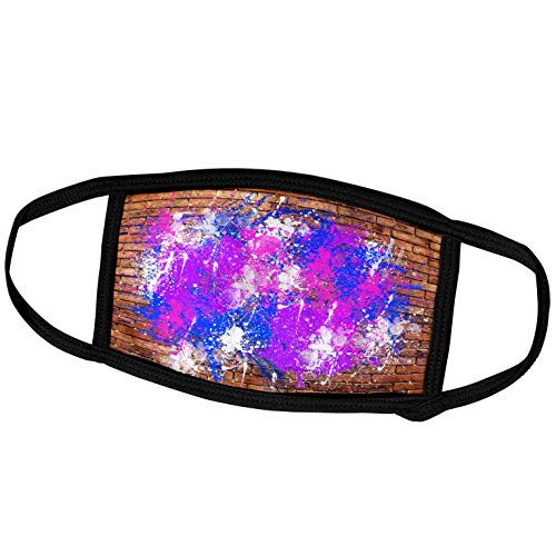 3dRose A Wall with Paint Splashes - Face Covers -fc-300742-1- 3dRose A Wall with Paint Splashes - Face Covers -fc-300742-1-