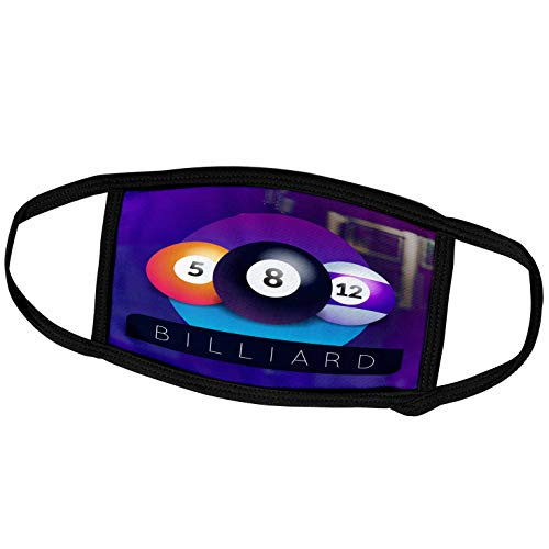 3dRose Pool Billiard Artwork with Balls and Cue Players - Face Covers -fc-311461-1-