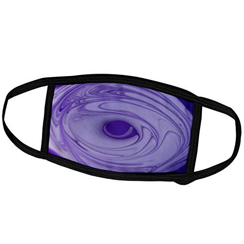 3dRose Macro Photograph of Purple and White Paint Swirls in a Paint. - Face Covers -fc-319083-1- 3dRose Macro Photograph of Purple and White Paint Swirls in a Paint. - Face Covers -fc-319083-1-