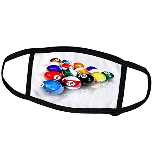 3dRose Billiards - Billiards Balls Pool - Face Covers -fc-3318-2-