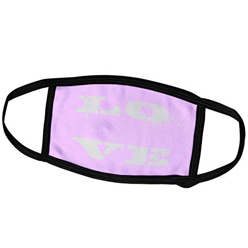 3dRose White Paint Splatter Love Art- Inspirational Words- Affirmations - Face Covers -fc-39275-3-