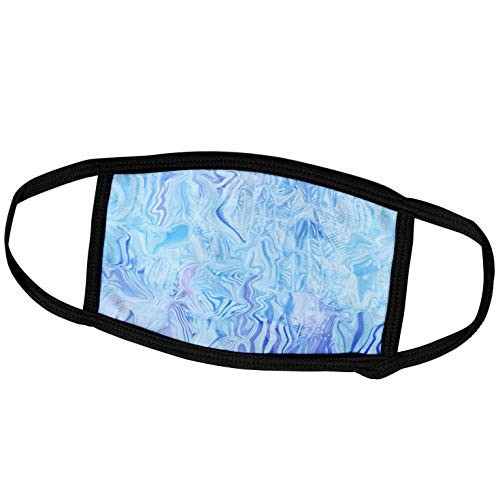 3dRose Florene Digital Contemporary - Moder Blue n Violet Paint Drip - Face Covers -fc-80715-2-