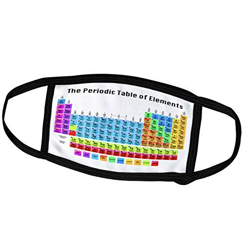 3dRose EvaDane - Chemistry - The Periodic Table of Elements - Face Masks -fm-108318-2-