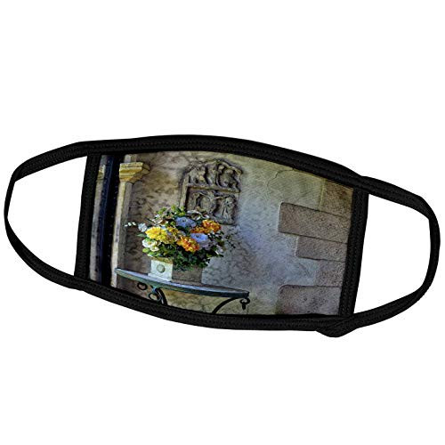 3dRose Roni Chastain Photography - Flowers on Table - Face Masks -fm-112749-3-