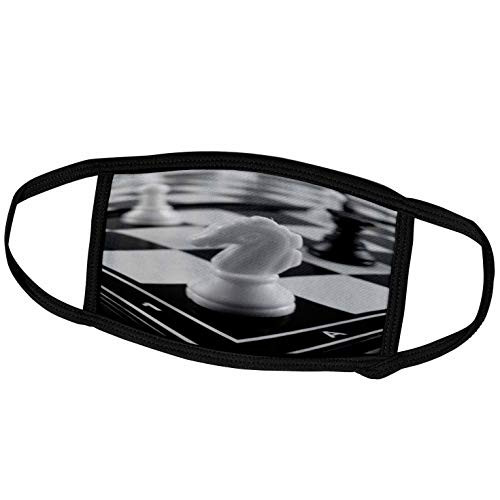 3dRose Yves Creations Abstract - Basic Check Mate - Face Masks -fm-15511-2-