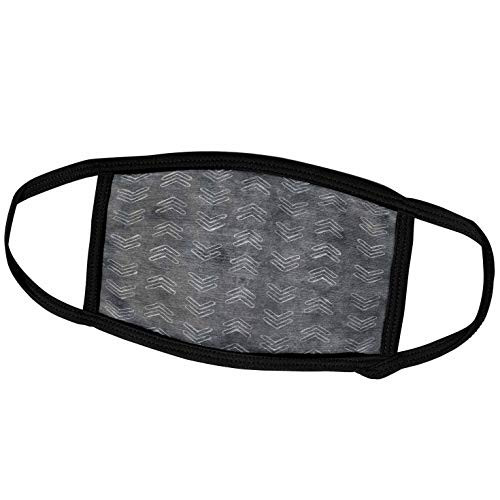 3dRose Anne Marie Baugh - Patterns - Contemporary Up and Down Arrow Chalkboard Pattern - Face Masks -fm-263619-3-