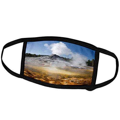 3dRose Wyoming- Yellowstone NP- Geyser- Crested Pool - US51 JWI0244 -. - Face Masks -fm-97402-3- 3dRose Wyoming- Yellowstone NP- Geyser- Crested Pool - US51 JWI0244 -. - Face Masks -fm-97402-3-