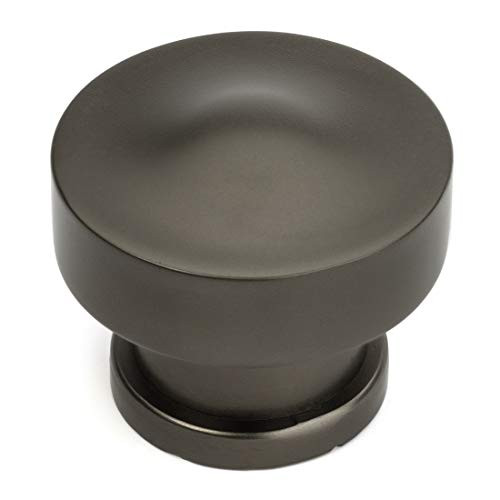 10 Pack - Cosmas 704GPH Graphite Round Contemporary Cabinet Hardware Knob - 1-1/4" Diameter