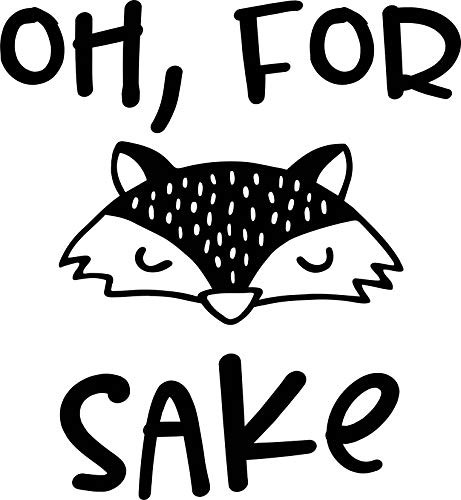 Check Custom Design Oh for Fox Sake Decal -Blue- 10" W-
