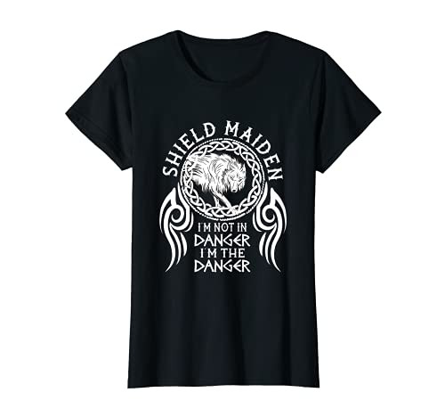 Womens vikings viking fenrir shieldmaiden Lagertha shield maiden T-Shirt
