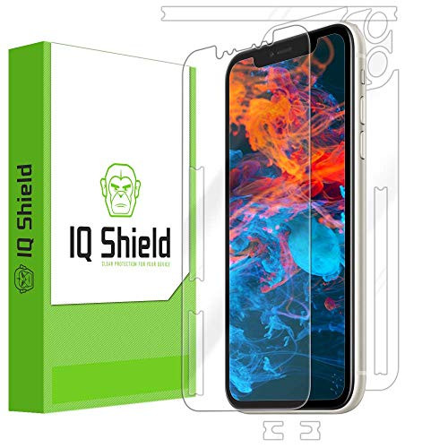 IQ Shield Full Body Skin Compatible with Apple iPhone 11 -6.1 inch-  Plus  LiQuidSkin Clear -Full Coverage- Screen Protector HD and Anti-Bubble Film