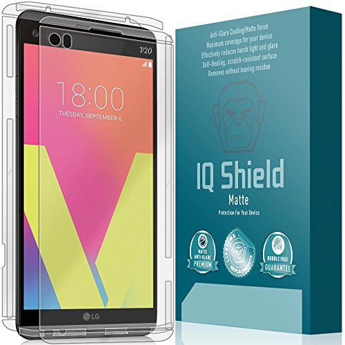 IQ Shield Matte Full Body Skin Compatible with LG V20  Plus  Anti-Glare -Full Coverage- Screen Protector and Anti-Bubble Film