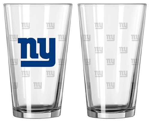 NFL Pint Glass Cup (Set of 2) NFL Team: New York Giants NFL Pint Glass Cup (Set of 2) NFL Team: New York Giants