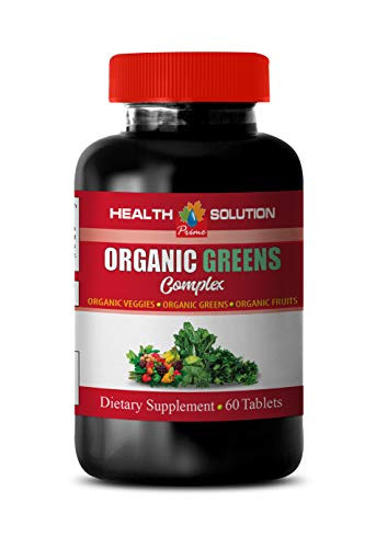 Cholesterol lowering Supplement - Greens Organic Complex - Dietary Supplement - Spinach Extract Organic - 1 Bottle 60 Tablets