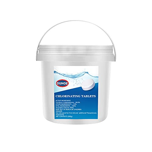 300PCS Chlorine Pool Tablets- Chlorinating Tablets Swimming Pool- Long Lasting Chlorinating Tablets for Swimming Pools