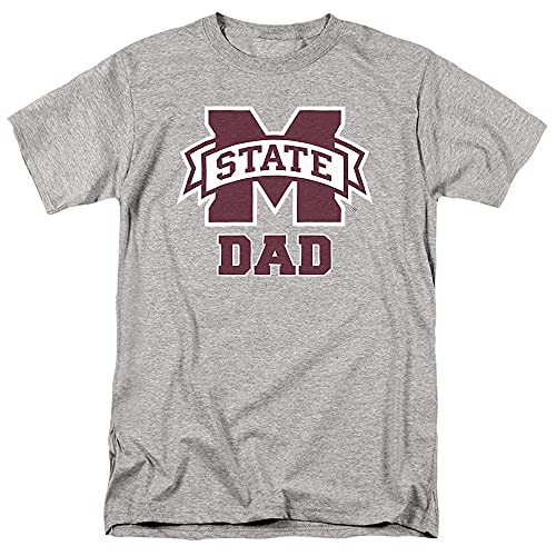 Mississippi State University Official Dad Unisex Adult T Shirt-Athletic Heather- X-Large Mississippi State University Official Dad Unisex Adult T Shirt-Athletic Heather- X-Large