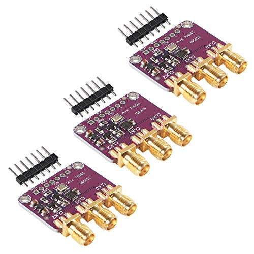 AITRIP 3 PCS Si5351A I2C 25MHZ I2C High Frequency Signal Generator Breakout Board Square Wave Frequency Generator Signal Generator 8KHz to 160MHz 3-5VDC for Arduino