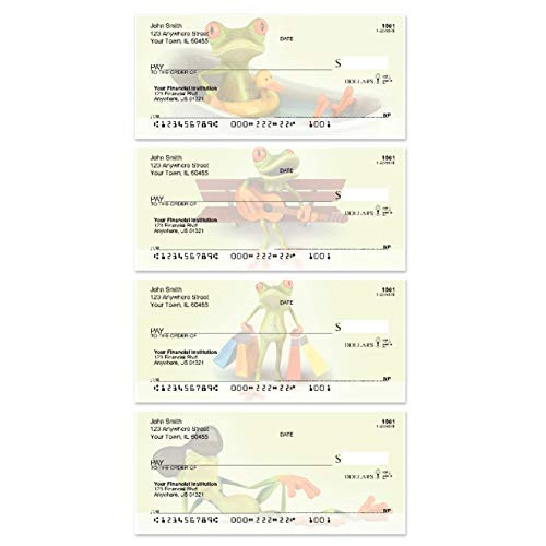 Funky Frogs Side Tear Personal Checks Funky Frogs Side Tear Personal Checks
