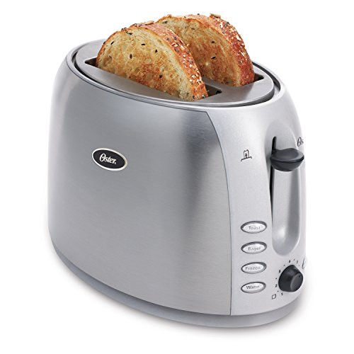 Oster 2-Slice Toaster, Brushed Stainless Steel (006594-000-000) Oster 2-Slice Toaster, Brushed Stainless Steel (006594-000-000)