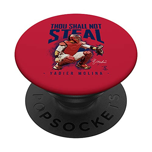 Yadier Molina Thou Shall Not Steal PopSockets PopGrip: Swappable Grip for Phones  and  Tablets