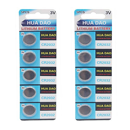 CR2032 Lithium Battery 3 Volt Coin Button Cell 10 Pack