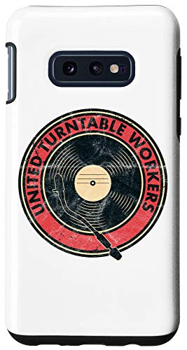 Galaxy S10e United Turntable Workers DJ Record Player Vinyl Nerd Analog Case