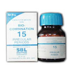 Set of 2 packs of SBL Irregular Periods 15 Bio Combination Tabs