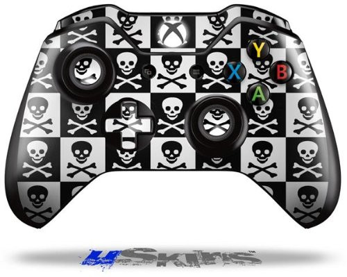 Skull Checkerboard - Decal Style Skin fits Original Microsoft XBOX One Wireless Controller -CONTROLLER NOT INCLUDED-