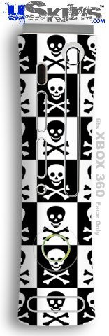 XBOX 360 Faceplate Skin - Skull Checkerboard