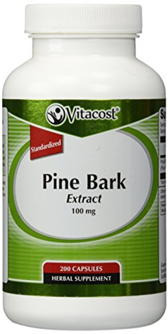 Vitacost Pine Bark Extract - Standardized to 95 percent OPC -- 100 mg - 200 Capsules Vitacost Pine Bark Extract - Standardized to 95 percent OPC -- 100 mg - 200 Capsules