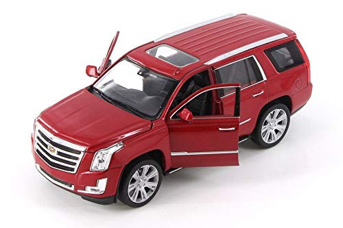 Welly 2017 Cadillac Escalade SUV 1/24 Scale 7 Diecast Model Vehicle Red
