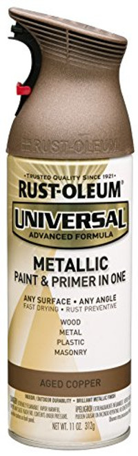 Rust-Oleum Universal Aged Copper Metallic Spray Paint 11 oz. Rust-Oleum Universal Aged Copper Metallic Spray Paint 11 oz.