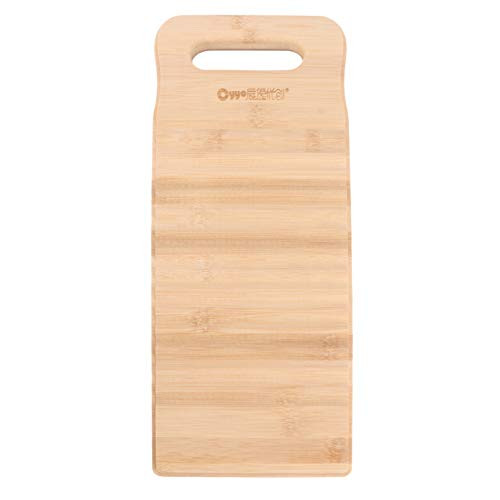 Yardwe Wood Washing Board Manual Clothes Washboard Laundry Scrubber Washboard Clothes Washing Tool for Home School