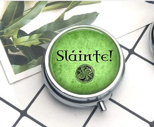 Compact 3 Compartment Medicine Case- Pill Box for Pocket or Purse Pill Box Decorative Pill Case with Gift Box Celtic Compact 3 Compartment Medicine Case- Pill Box for Pocket or Purse Pill Box Decorative Pill Case with Gift Box Celtic