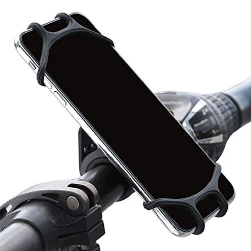 Bicycle Phone Silicone Mount Holder Universal Bike Handlebar Bracket 360 Rotation Stand for GPS Cellphone bike phone mount bag