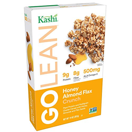 Kashi GOLEAN, Breakfast Cereal, Honey Almond Flax Crunch, Non-GMO Project Verified, 14 oz(Pack of 4) Kashi GOLEAN, Breakfast Cereal, Honey Almond Flax Crunch, Non-GMO Project Verified, 14 oz(Pack of 4)