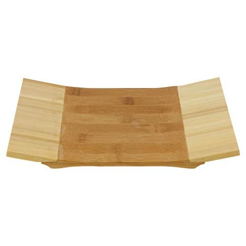HEMOTON Sushi Serving Tray Bamboo Sushi Plate Wooden Sashimi Sushi Serving Plates Charcuterie Platter Sushi Board Japanese Food Serving Tray