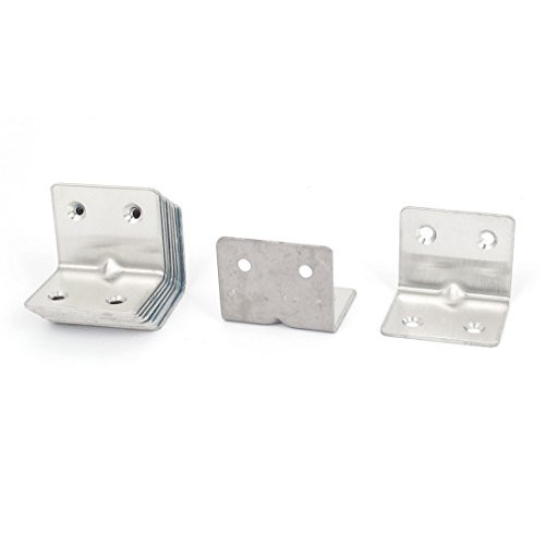 Aexit 32mmx32mmx38mm L Closet Rods  and  Shelves Shape Corner Brace Repair Right Angle Bracket Shelf Closet Shelf  and  Rod Brackets Support 10pcs