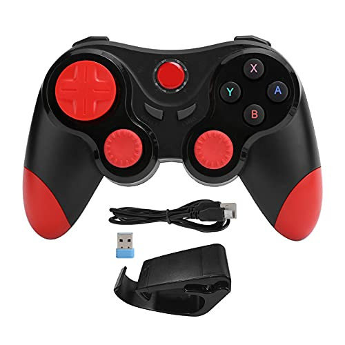 Mxzzand Bluetooth Wireless Gamepad Game Controller Gamepad Rechargeable Plug and Play for Phone Tablets Smart TVs