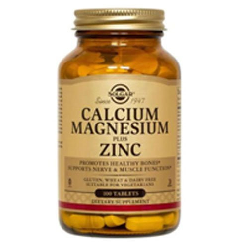 Solgar  Calcium Magnesium Plus Zinc- 100 Tablets