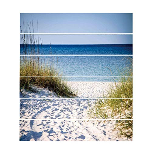 LIOOBO Stair Decals Sticker DIY Removable Waterproof Self Adhesive Staircase Stickers Stair Riser Murals Stickers -Beach Scenery-