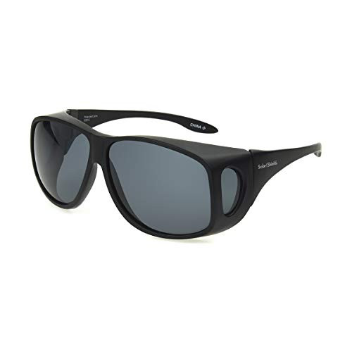 Dioptics unisex adult Solar Shield-classic Fits Over Sunglasses- Grey- 66 mm US