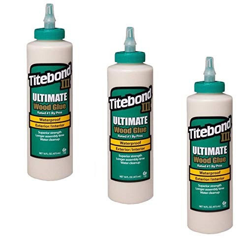Titebond III Ultimate Wood Glue, 16-Ounces, 3 Pack
