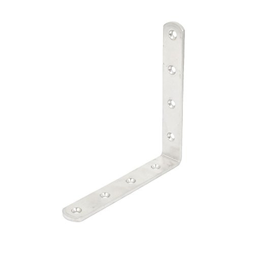 Aexit 150mmx150mm L Closet Rods  and  Shelves Shape Stainless Steel Shelf Corner Brace Repair Angle Closet Shelf  and  Rod Brackets Bracket Support