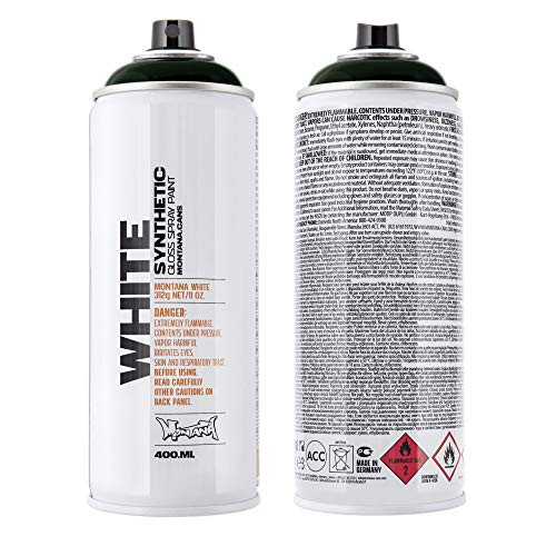 Montana Cans Montana White Color Spray Paint- 400 Ml- Green Black