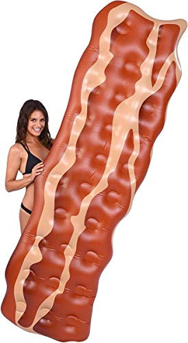 Coconut Float's Pool Floats- 7 1/2 Ft Bacon Pool Raft