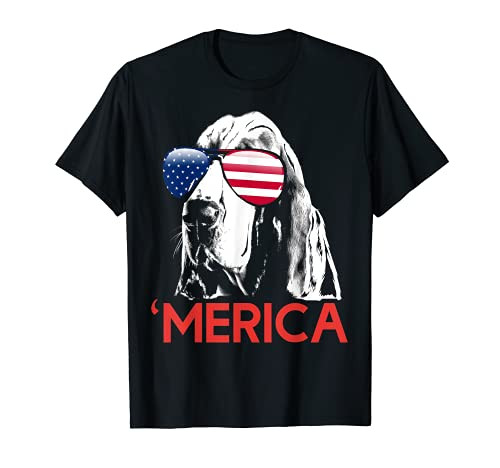 Merica Basset Hound American Flag 4th of July T-Shirt Merica Basset Hound American Flag 4th of July T-Shirt